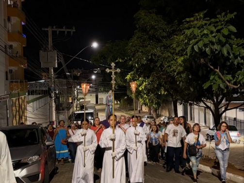 Na Celebração do Depósito, a imagem de Nossa Senhora das Dores deixou a Matriz Nossa Senhora das (2)